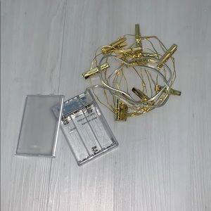 String lights with clips